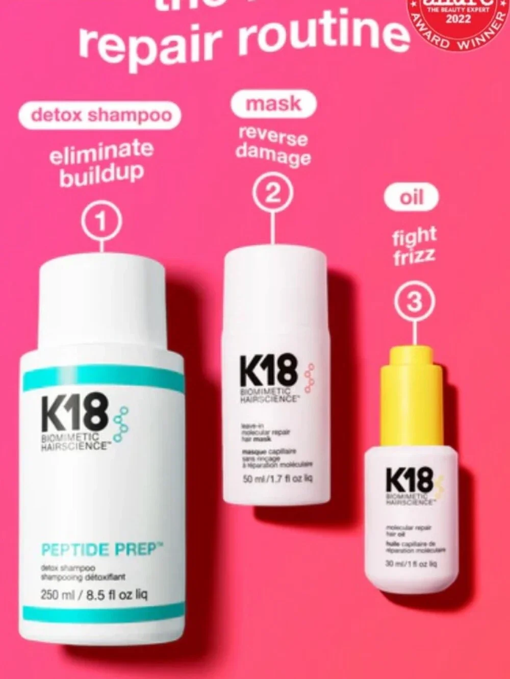 K18 Leave In Molecular Repair Hair Masks 50ml/1.7 Fl Oz. Each (LOT OF 2) NWT
